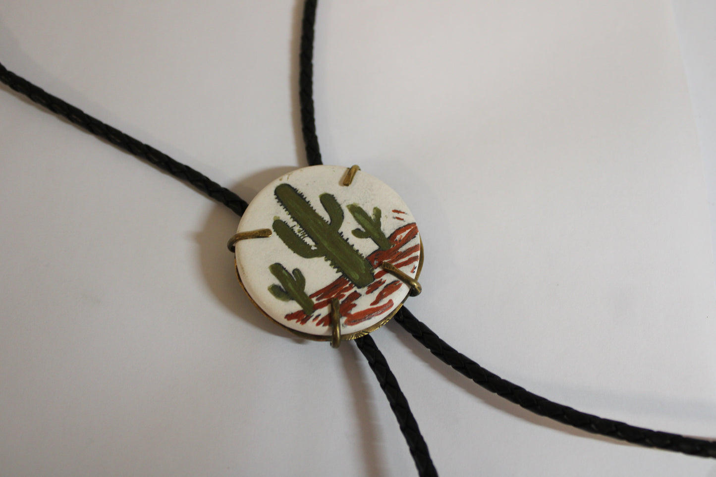Cactus Bolo Tie