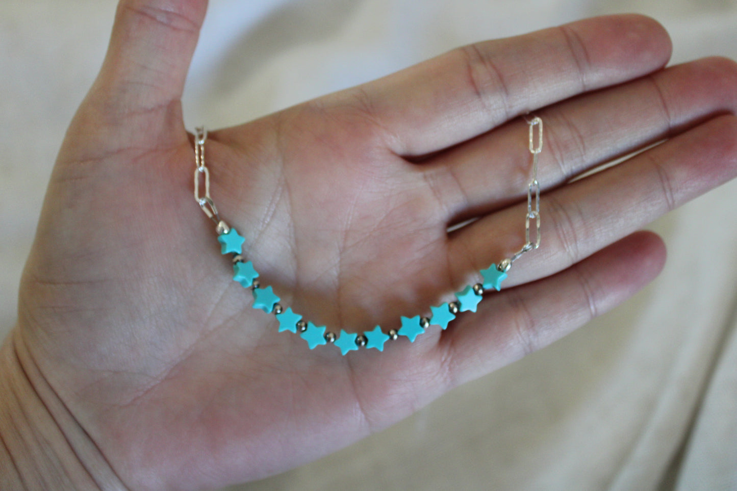 Sleeping Beauty Star Necklace