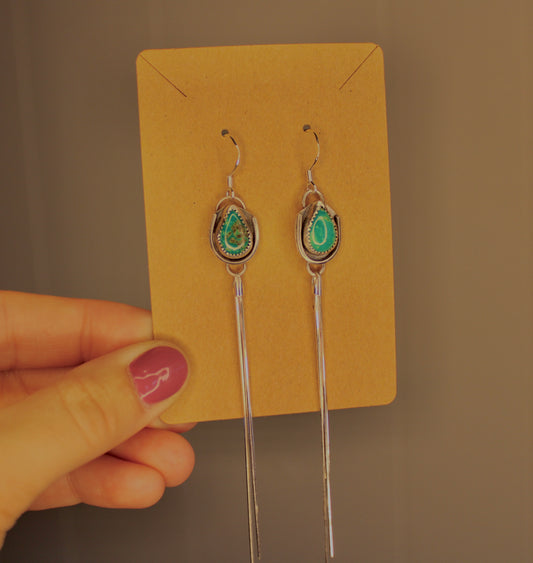 Sonoran Turquoise Duster Earrings