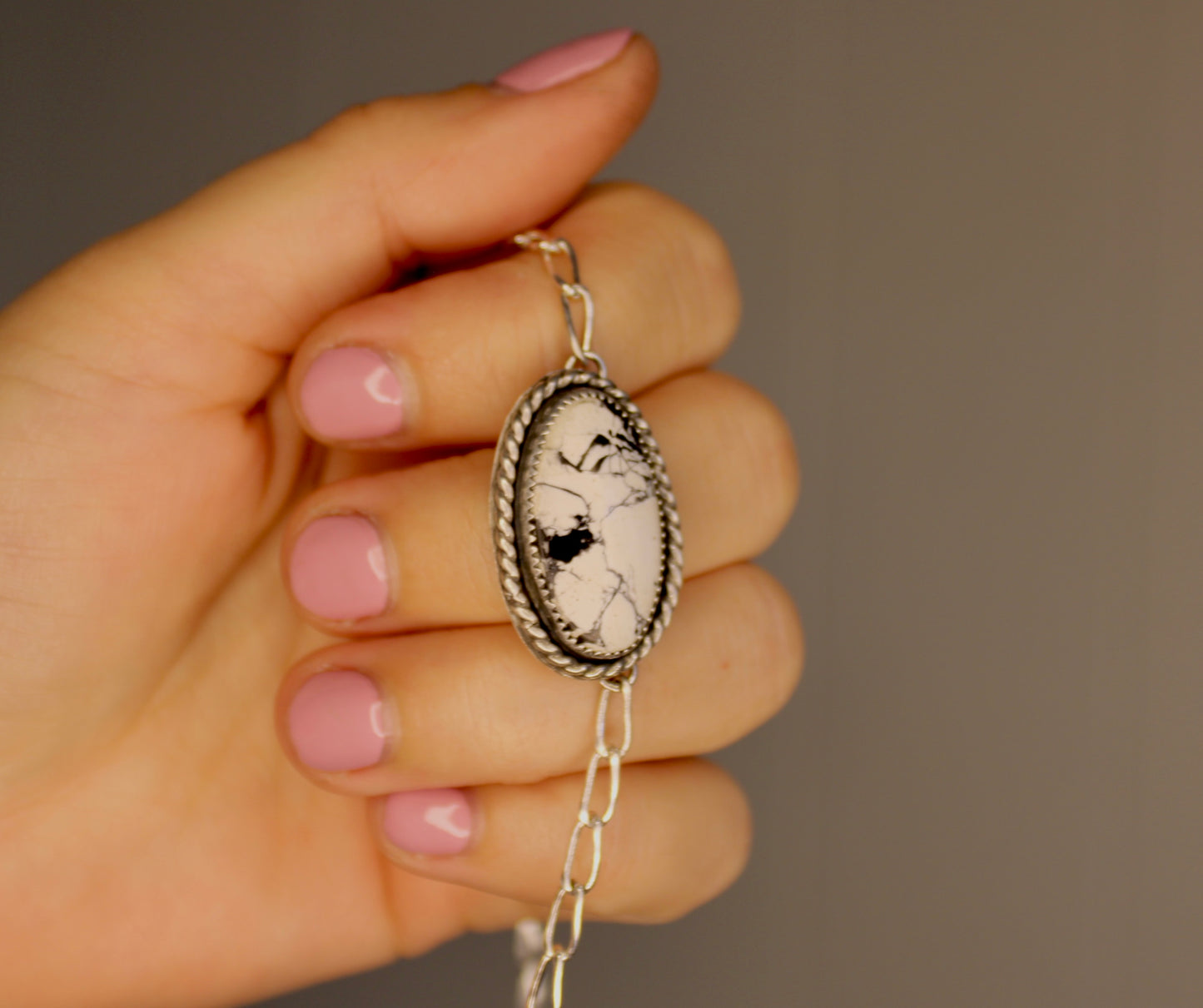 Choker-White Bison Necklace