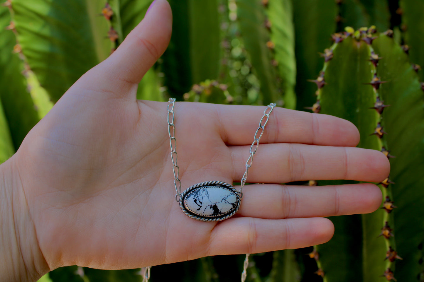 Choker-White Bison Necklace