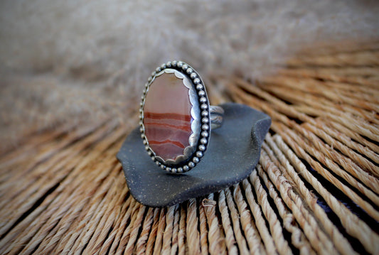 Size 7-Jasper Sterling Silver Ring