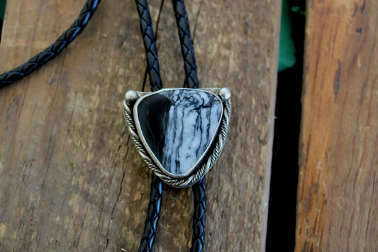 White Buffalo Turquoise Bolo Tie