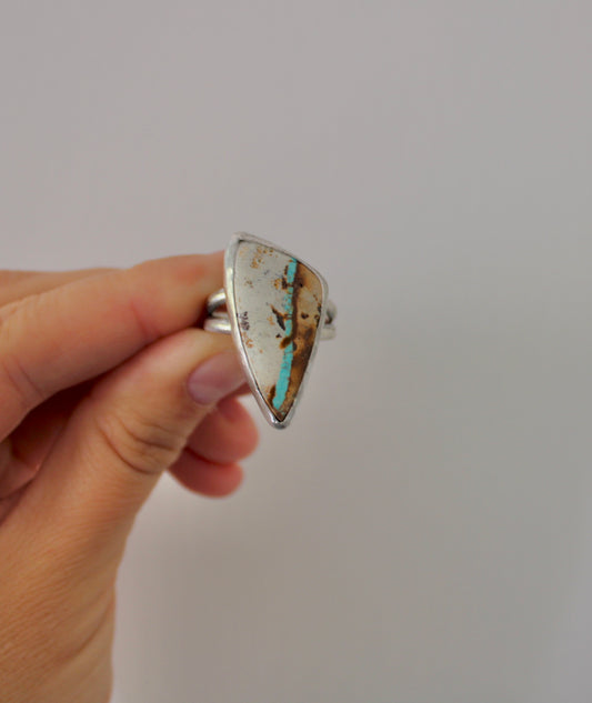 Size 9.5- Royston Ribbon Turquoise Ring
