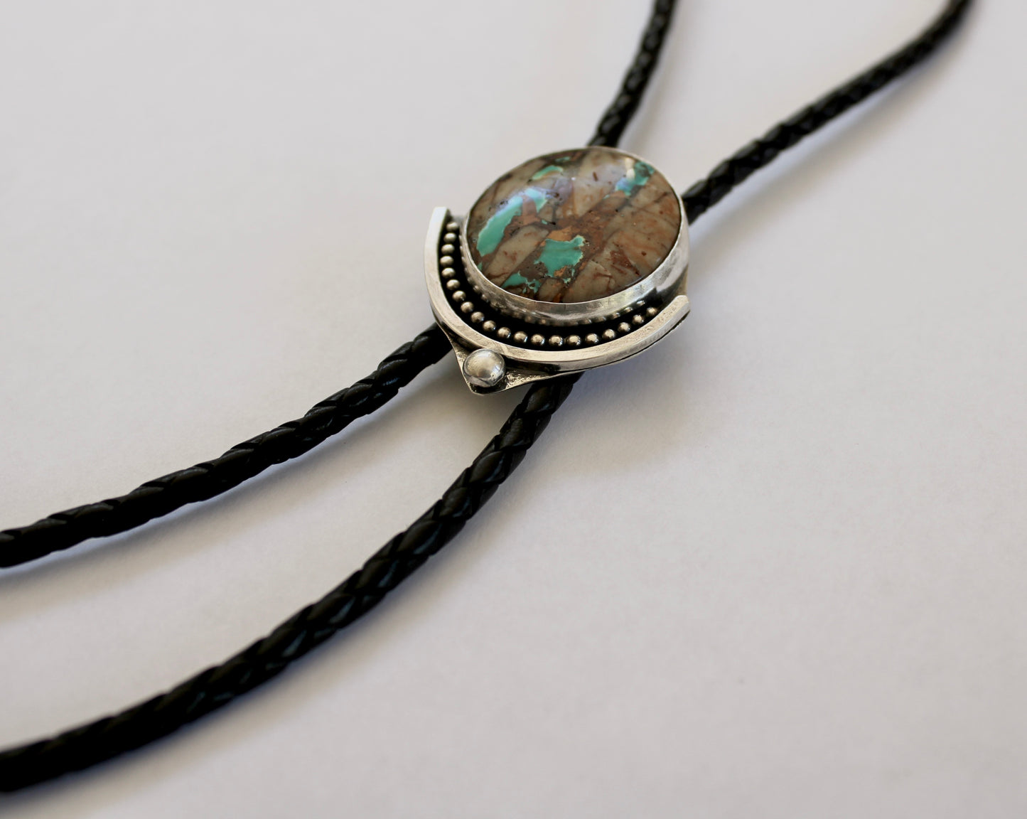 Royston Ribbon Turquoise Bolo Tie