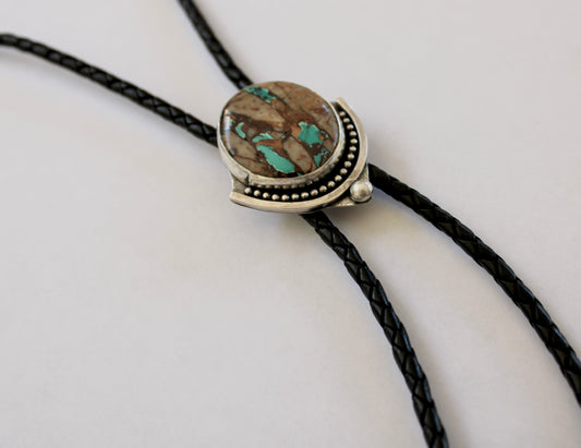 Royston Ribbon Turquoise Bolo Tie