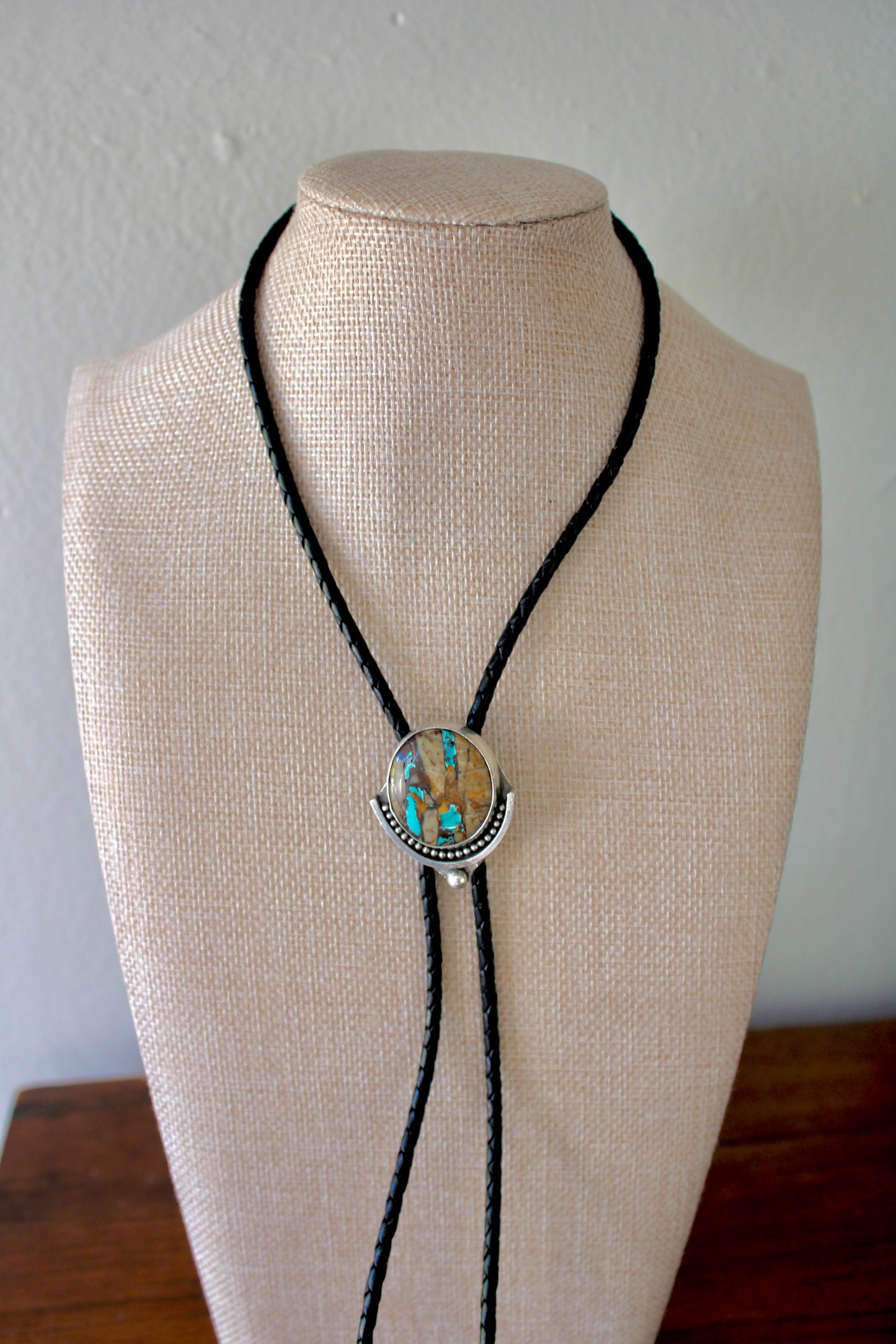 Royston Ribbon Turquoise Bolo Tie