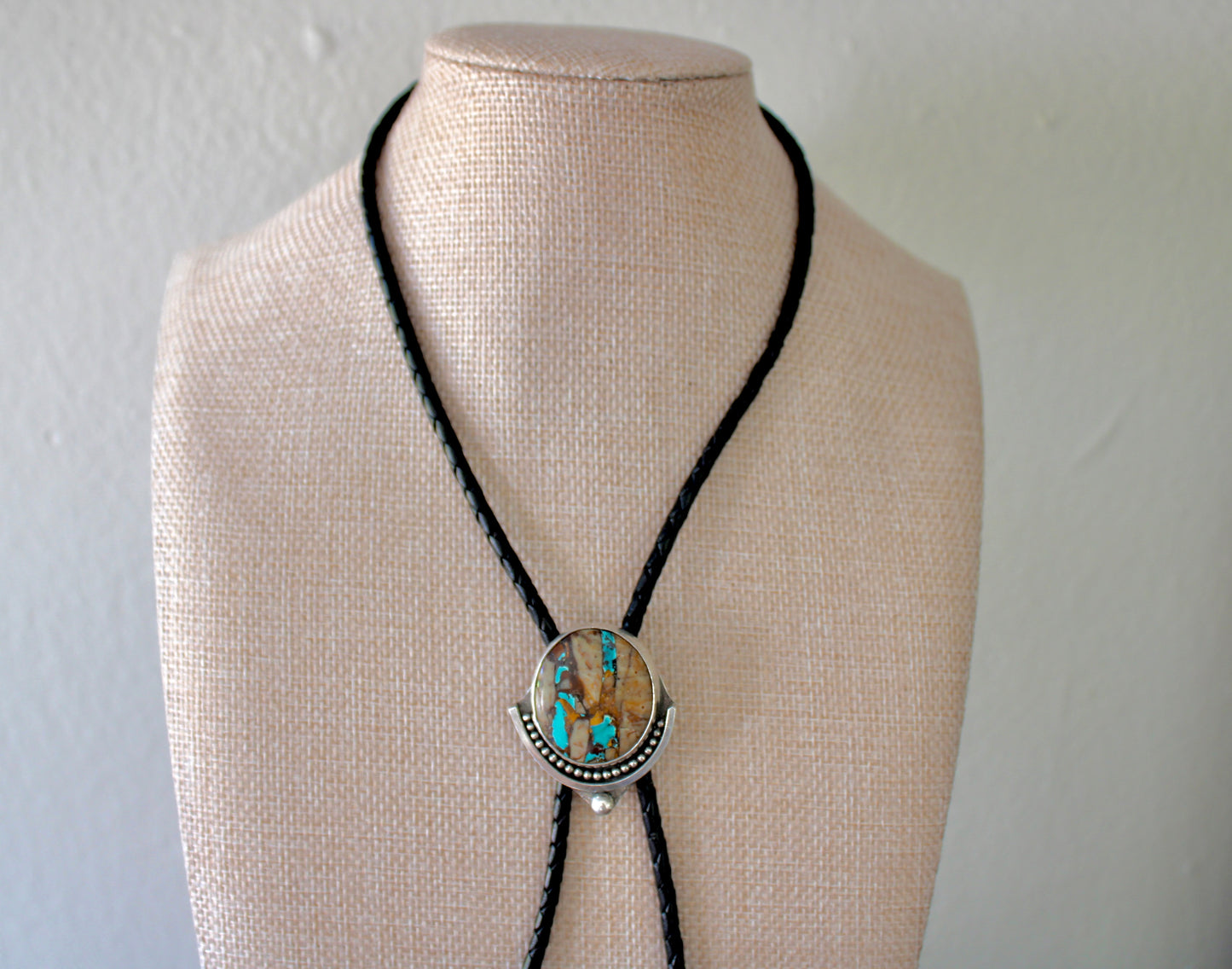 Royston Ribbon Turquoise Bolo Tie