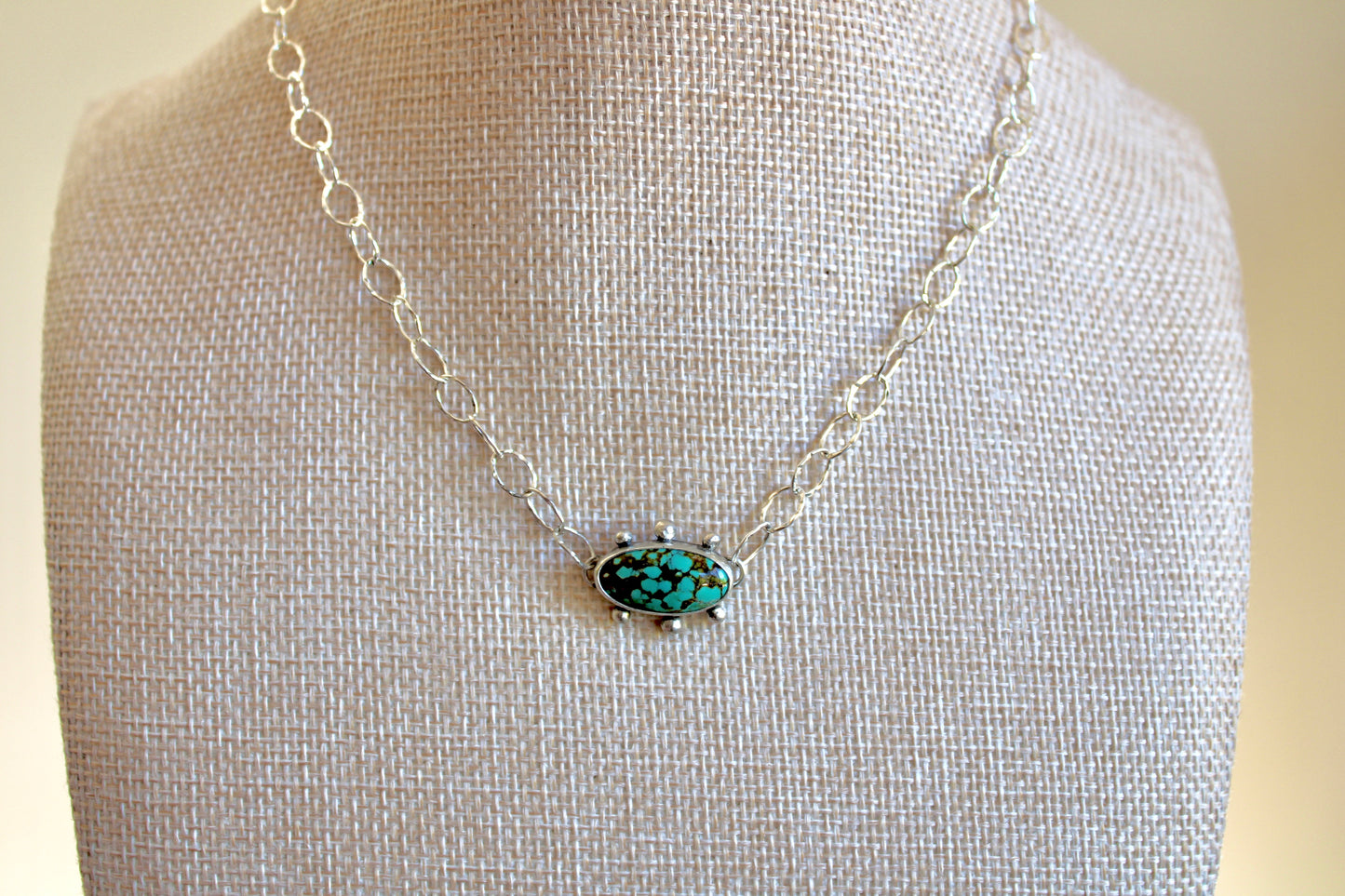 Polychrome Turquoise Choker Necklace