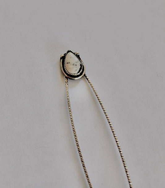 White Buffalo Turquoise Hair Pin