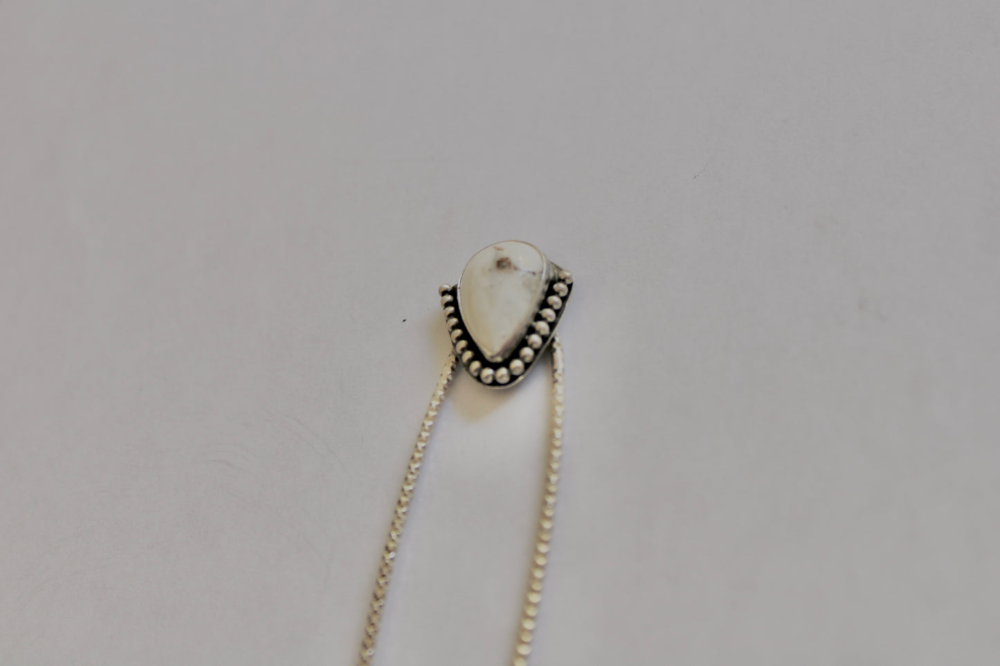 White Buffalo Turquoise Hair Pin