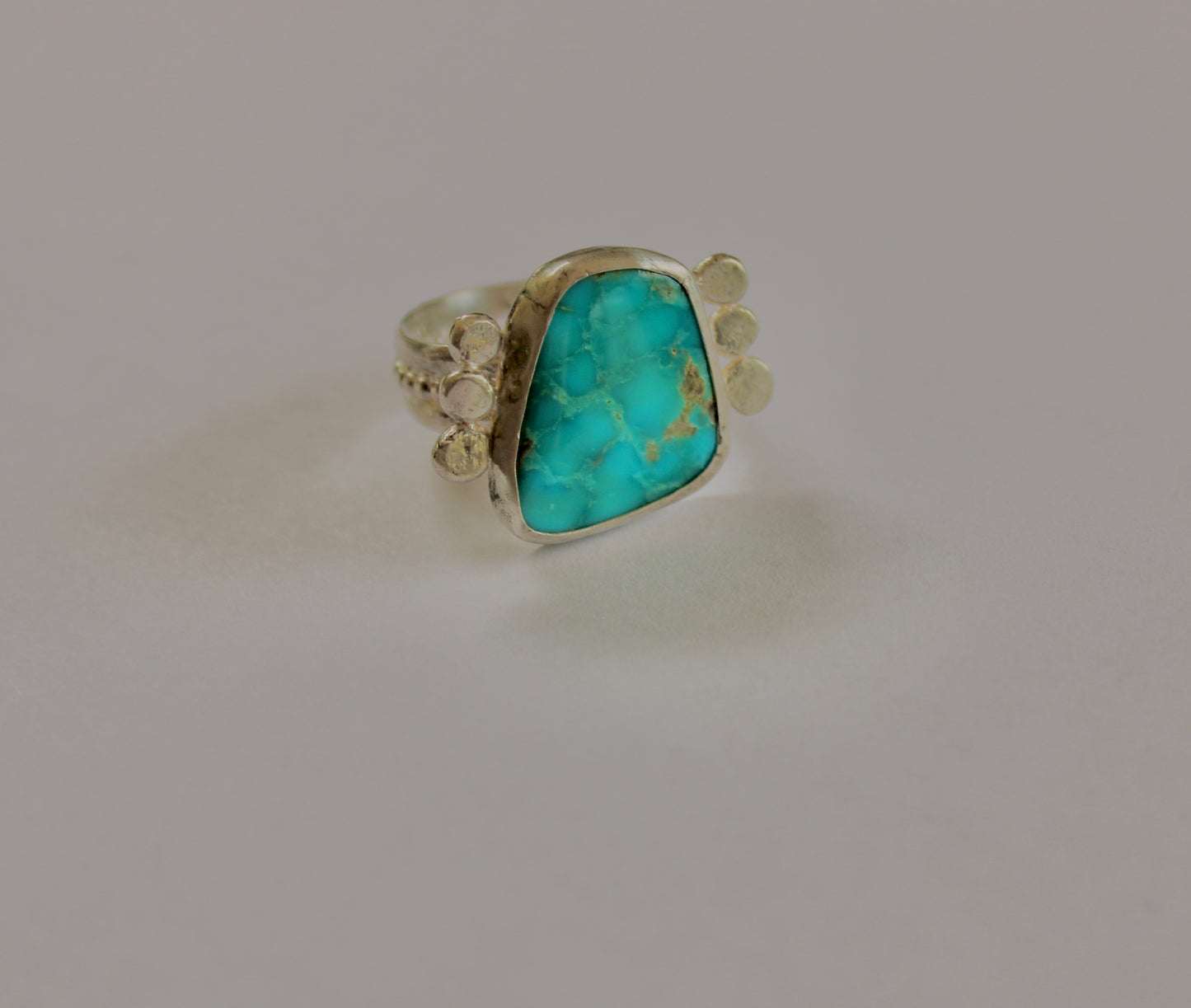 Size 10.5- Blue Gem Turquoise Ring