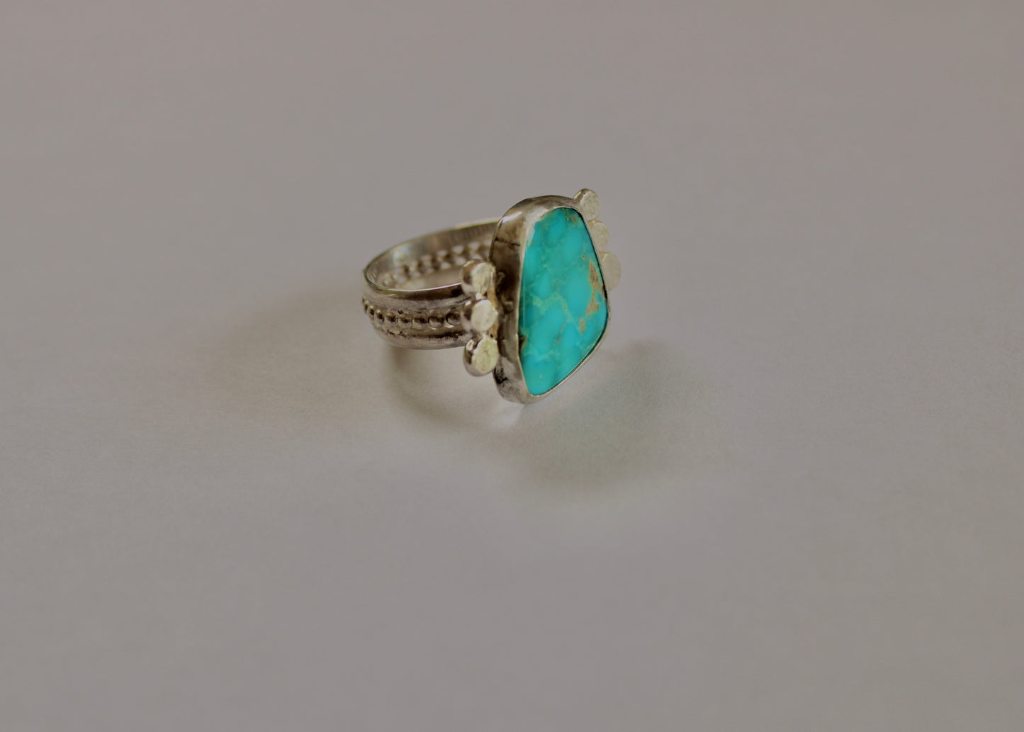 Size 10.5- Blue Gem Turquoise Ring