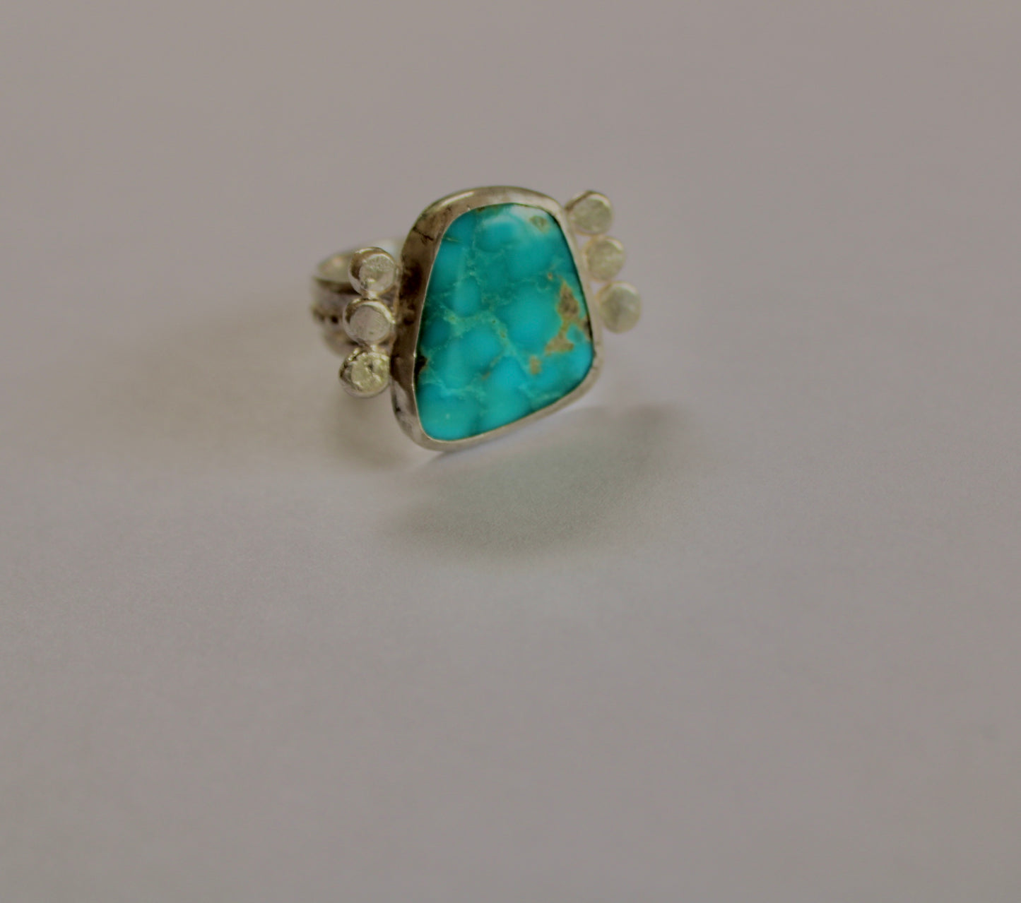 Size 10.5- Blue Gem Turquoise Ring