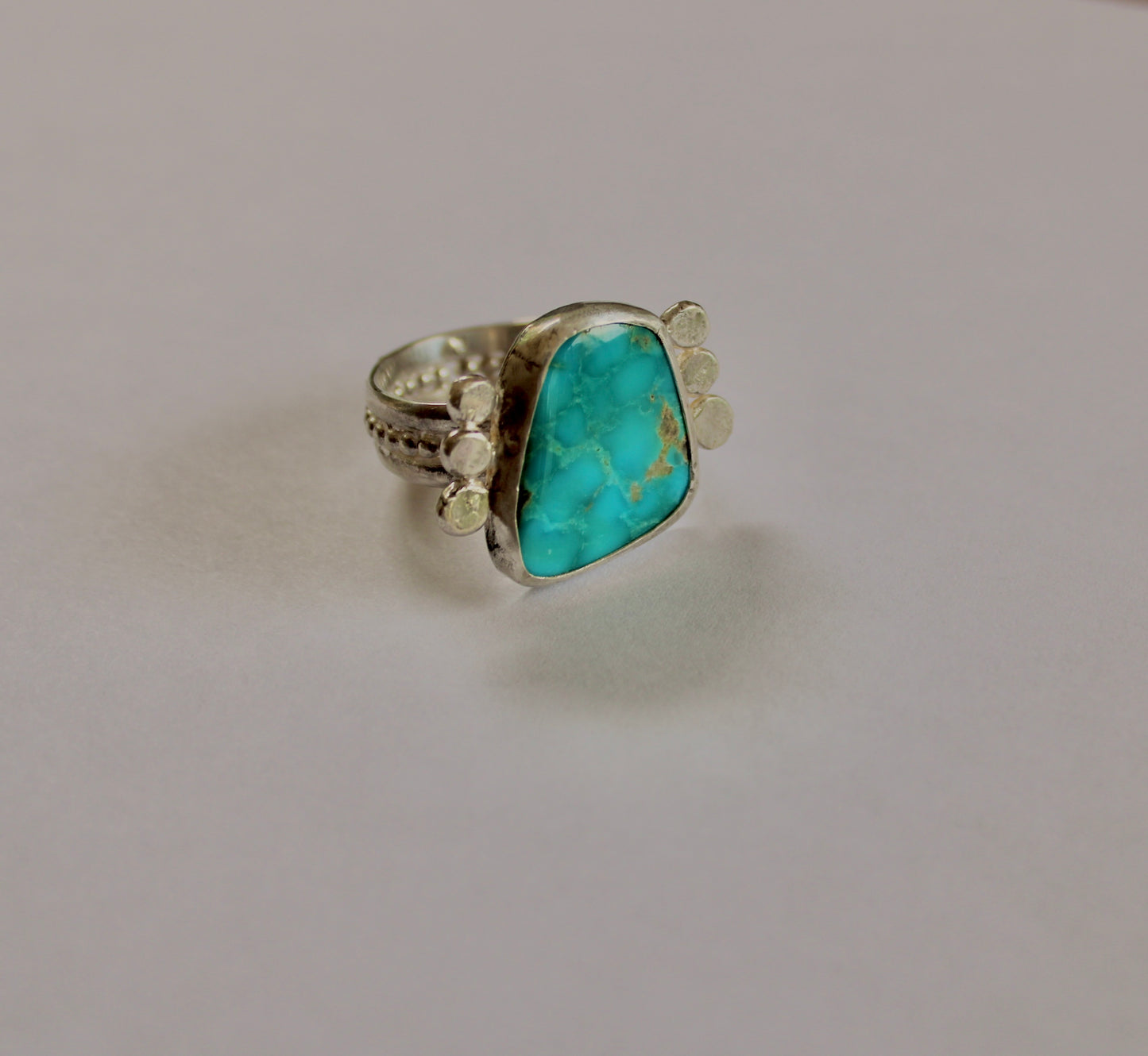 Size 10.5- Blue Gem Turquoise Ring