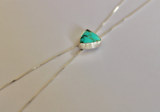 #8 Turquoise Bolo Necklace