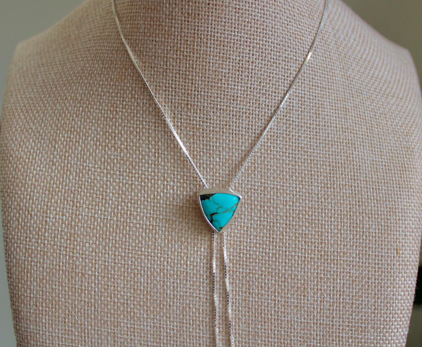 #8 Turquoise Bolo Necklace