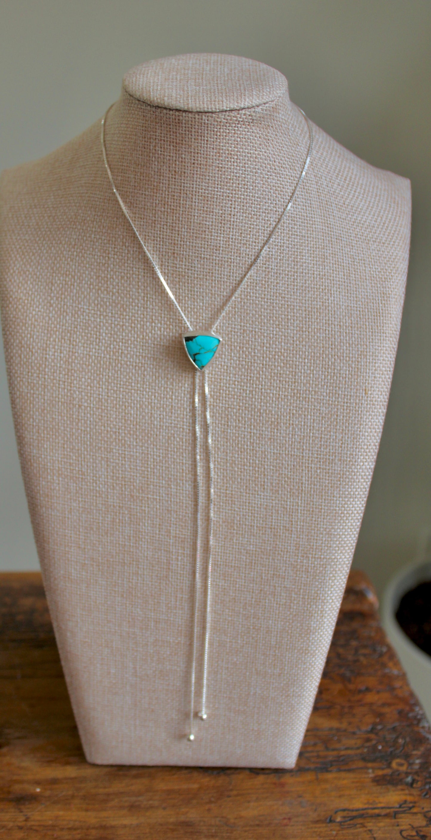 #8 Turquoise Bolo Necklace
