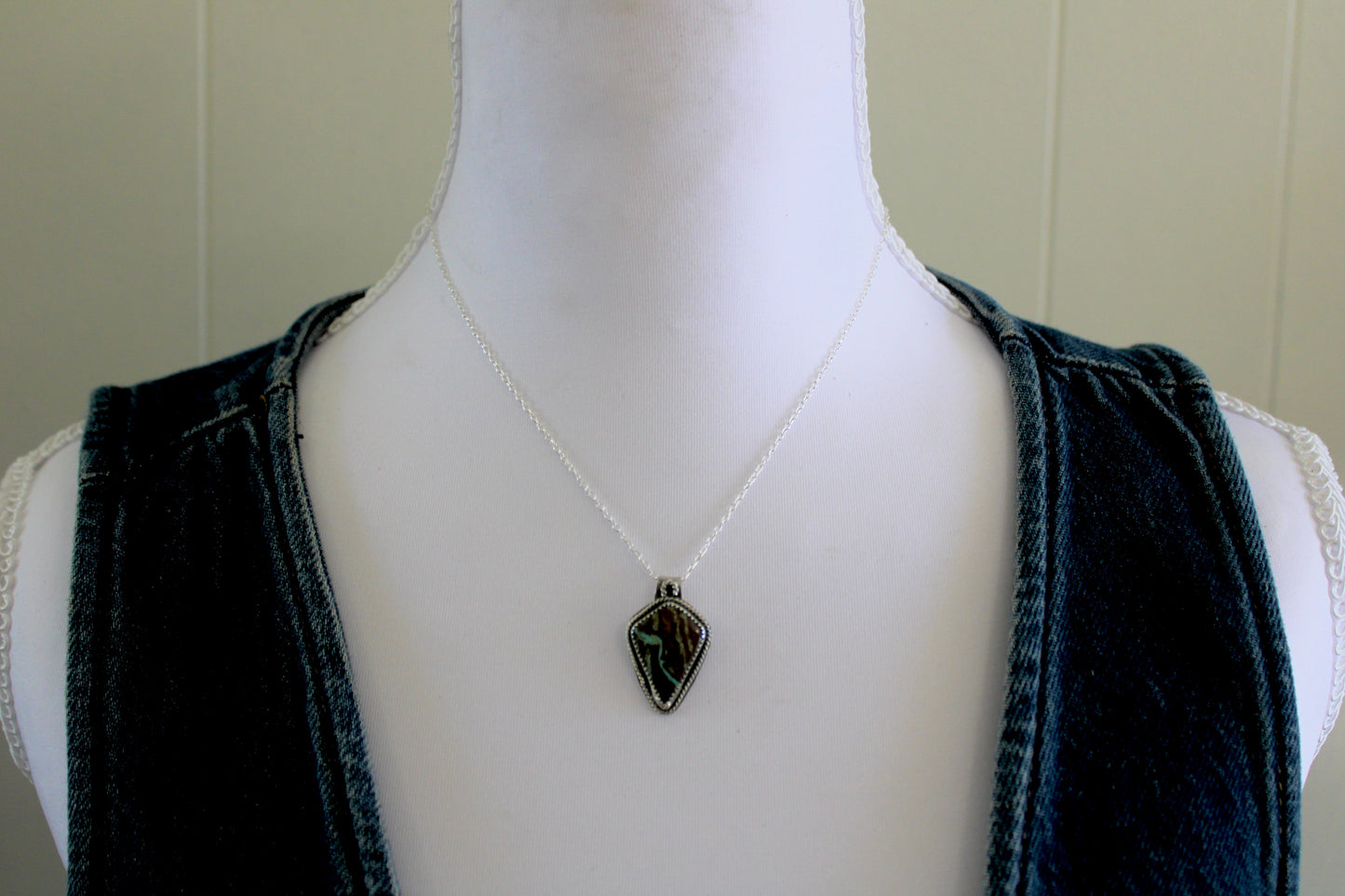 Number 8 Turquoise Pendant