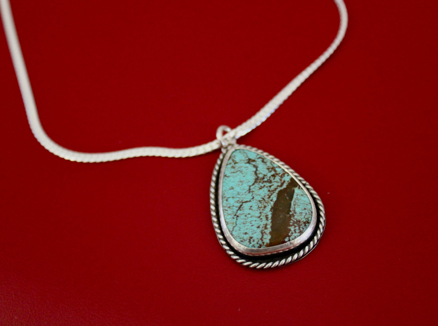 Number 8 Turquoise Pendant