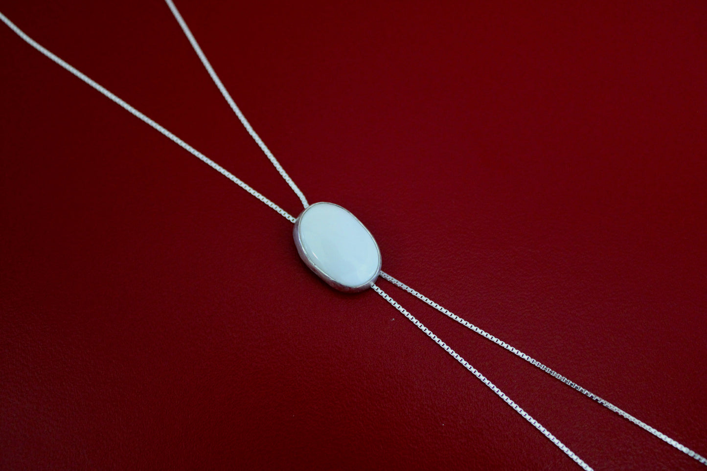 White Buffalo Bolo Necklace