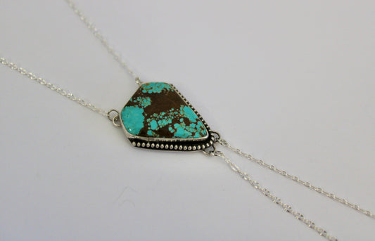 Number 8 Turquoise Bolo Necklace