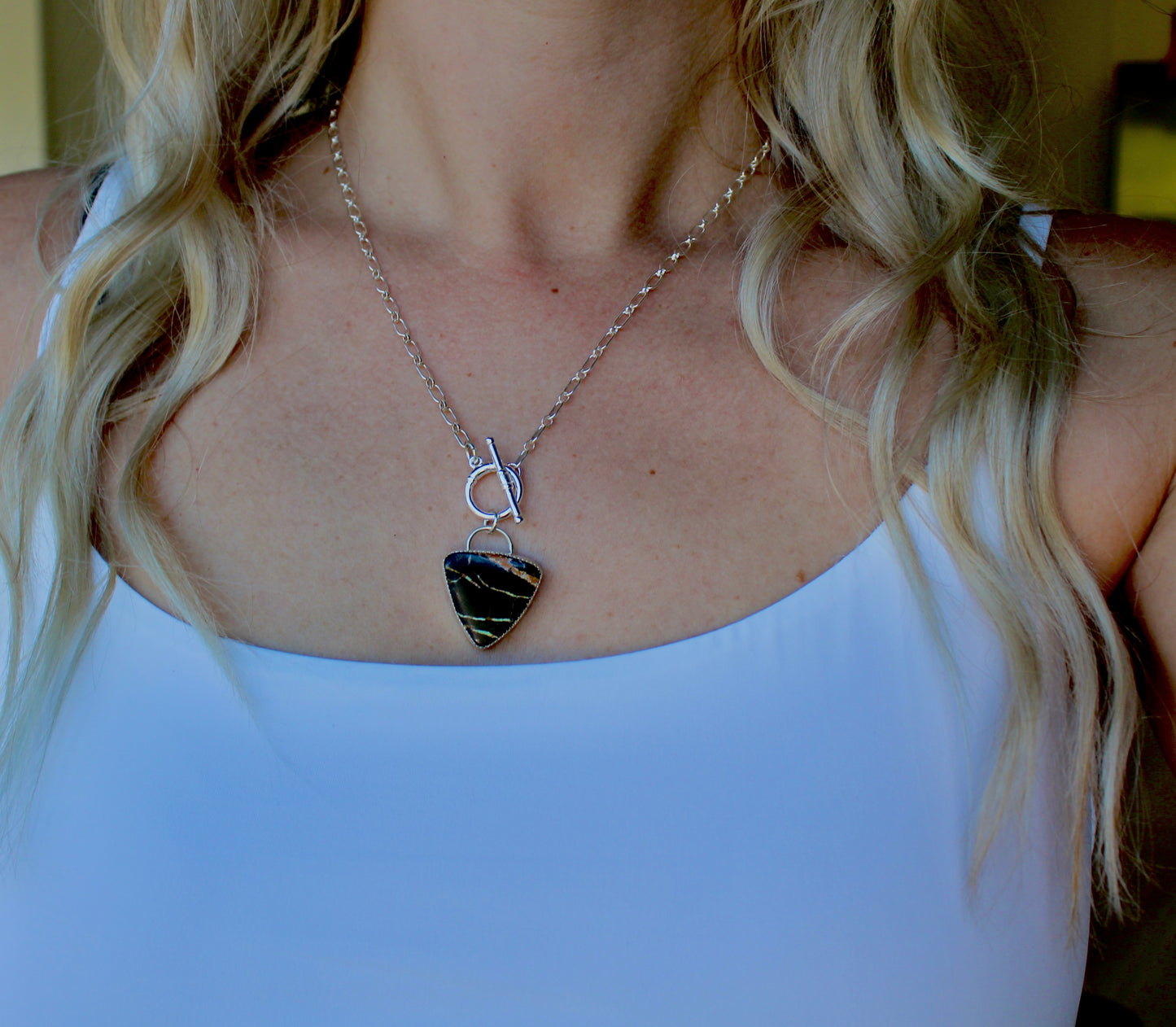 Blackjack Turquoise Toggle Necklace