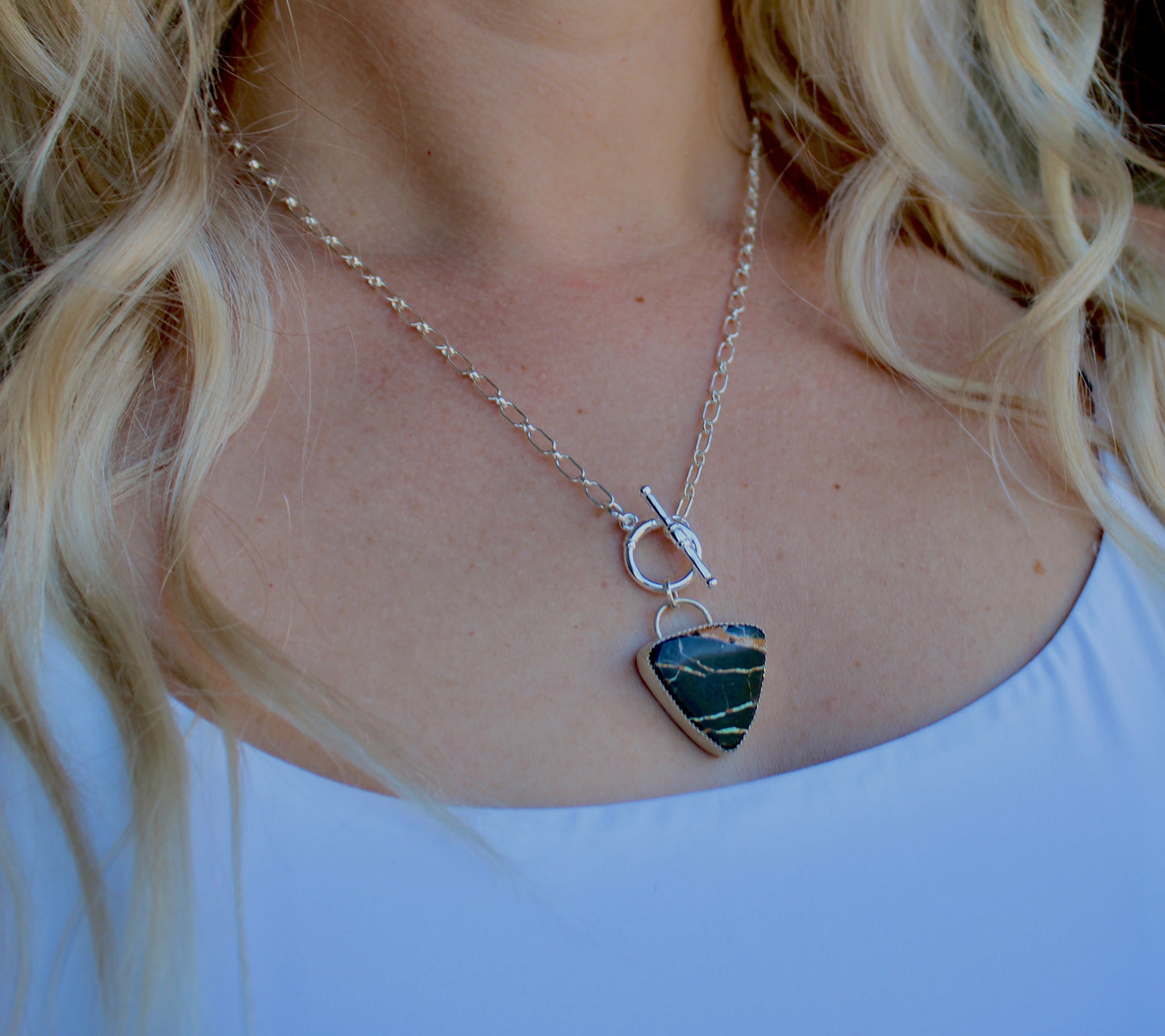 Blackjack Turquoise Toggle Necklace