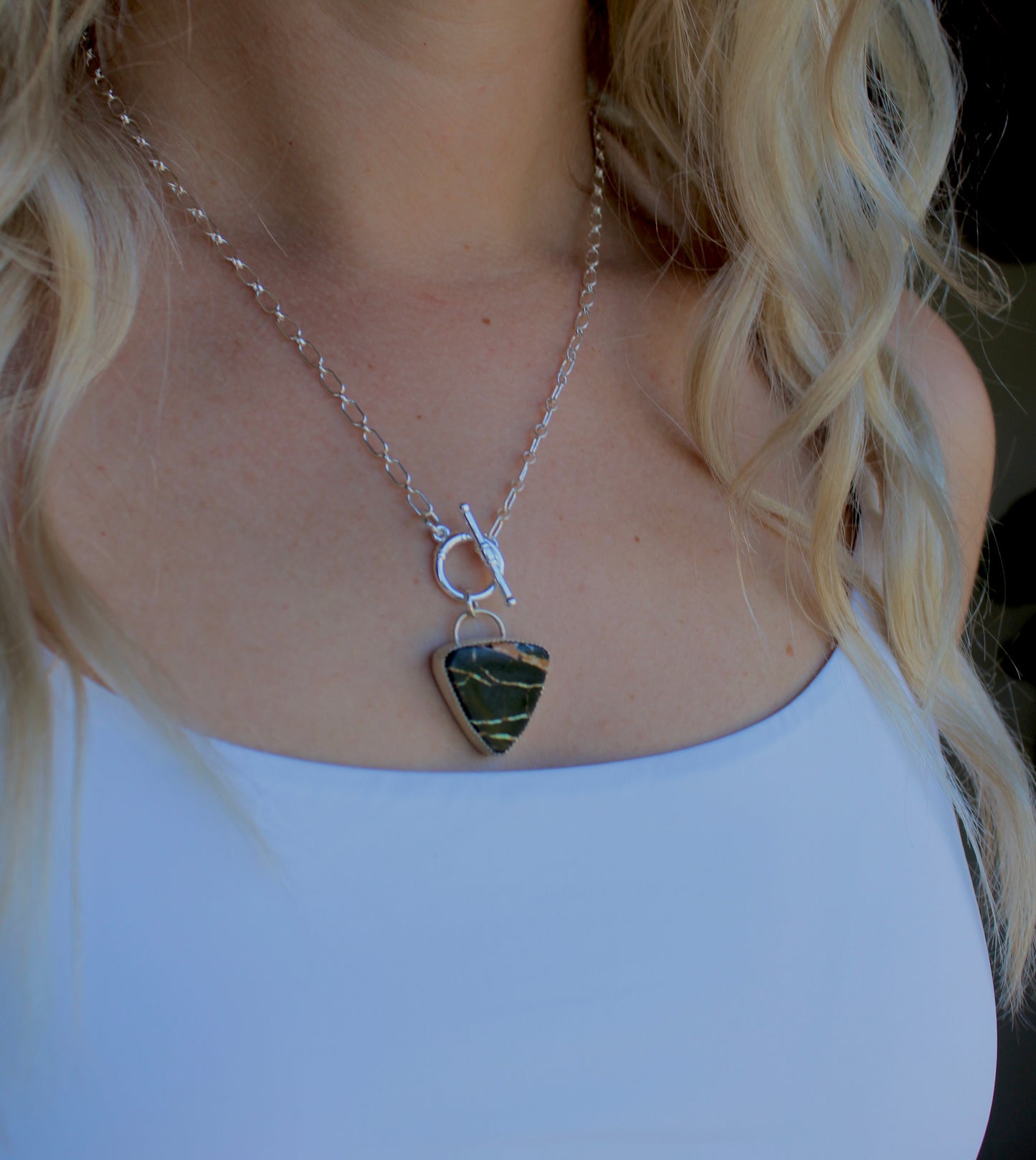 Blackjack Turquoise Toggle Necklace