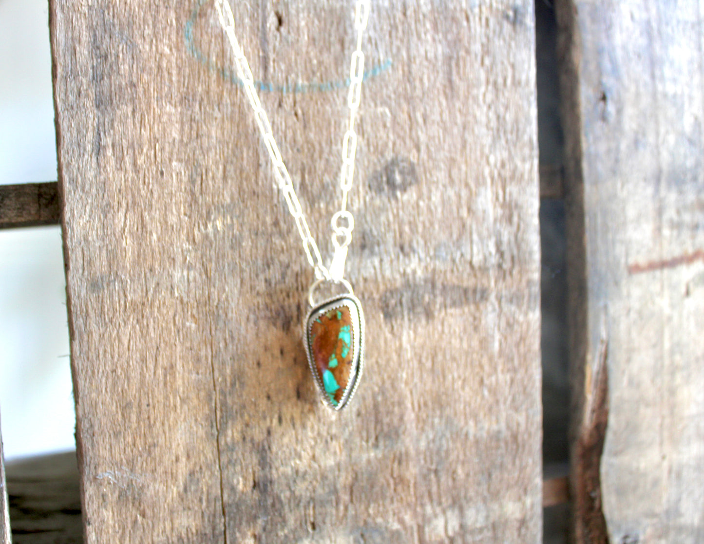 Royston Turquoise S Hook Necklace