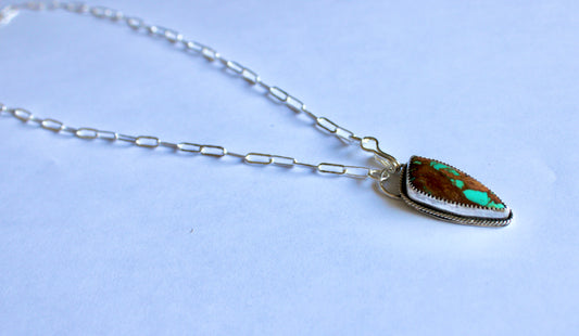 Royston Turquoise S Hook Necklace