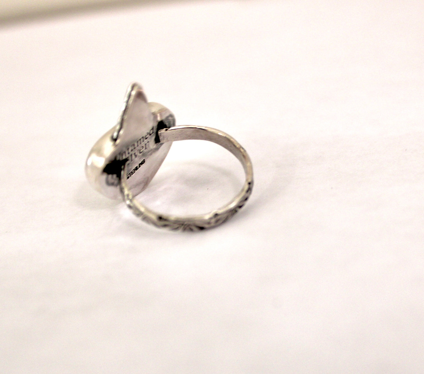 Opalite Heart Ring - Size 8