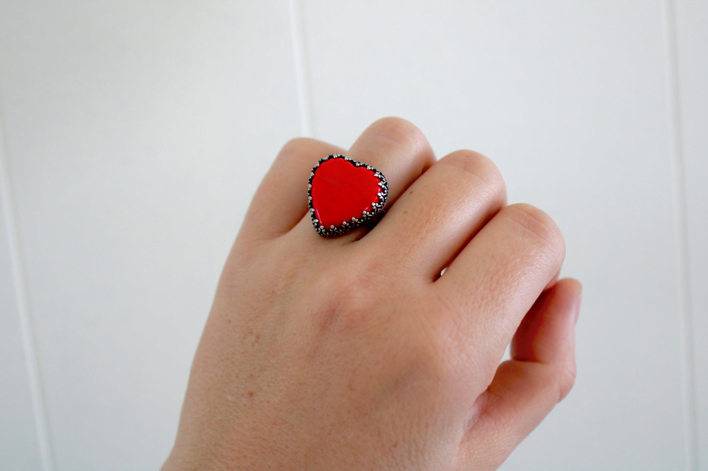 Rosarita Heart Ring- Size 7