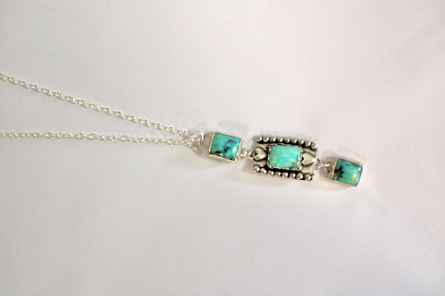 White Water Turquoise Trio Necklace