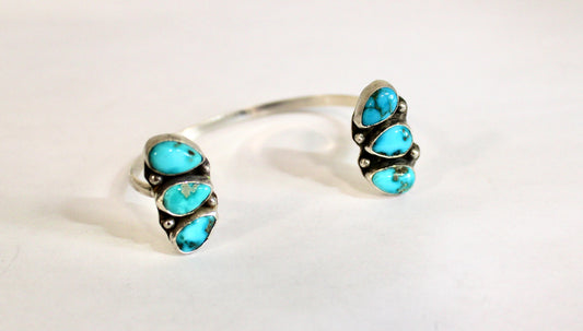 Lone Mountain Turquoise Open Cuff