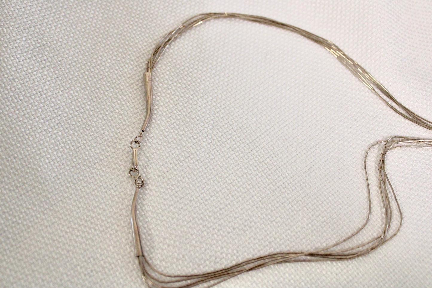 Shadow box pendant on vintage sterling chain