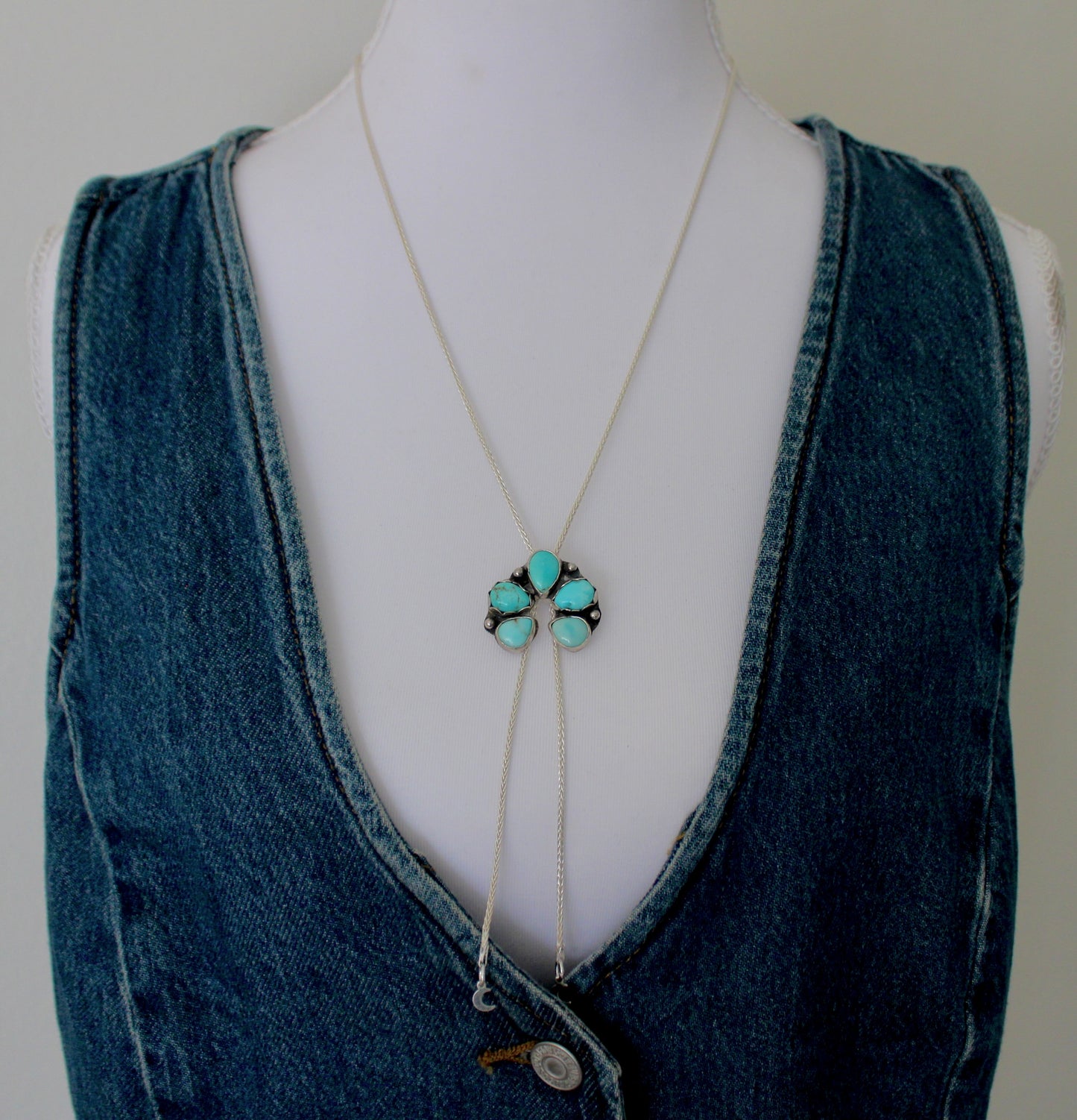 Dry Creek Turquoise Bolo Necklace