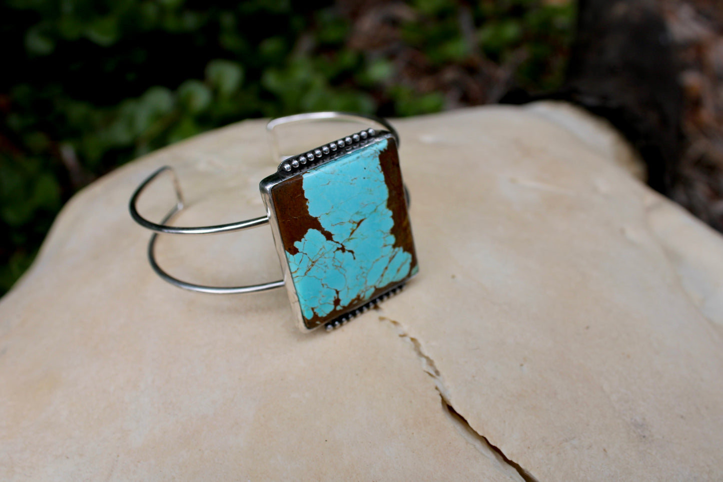 Number 8 Turquoise Cuff