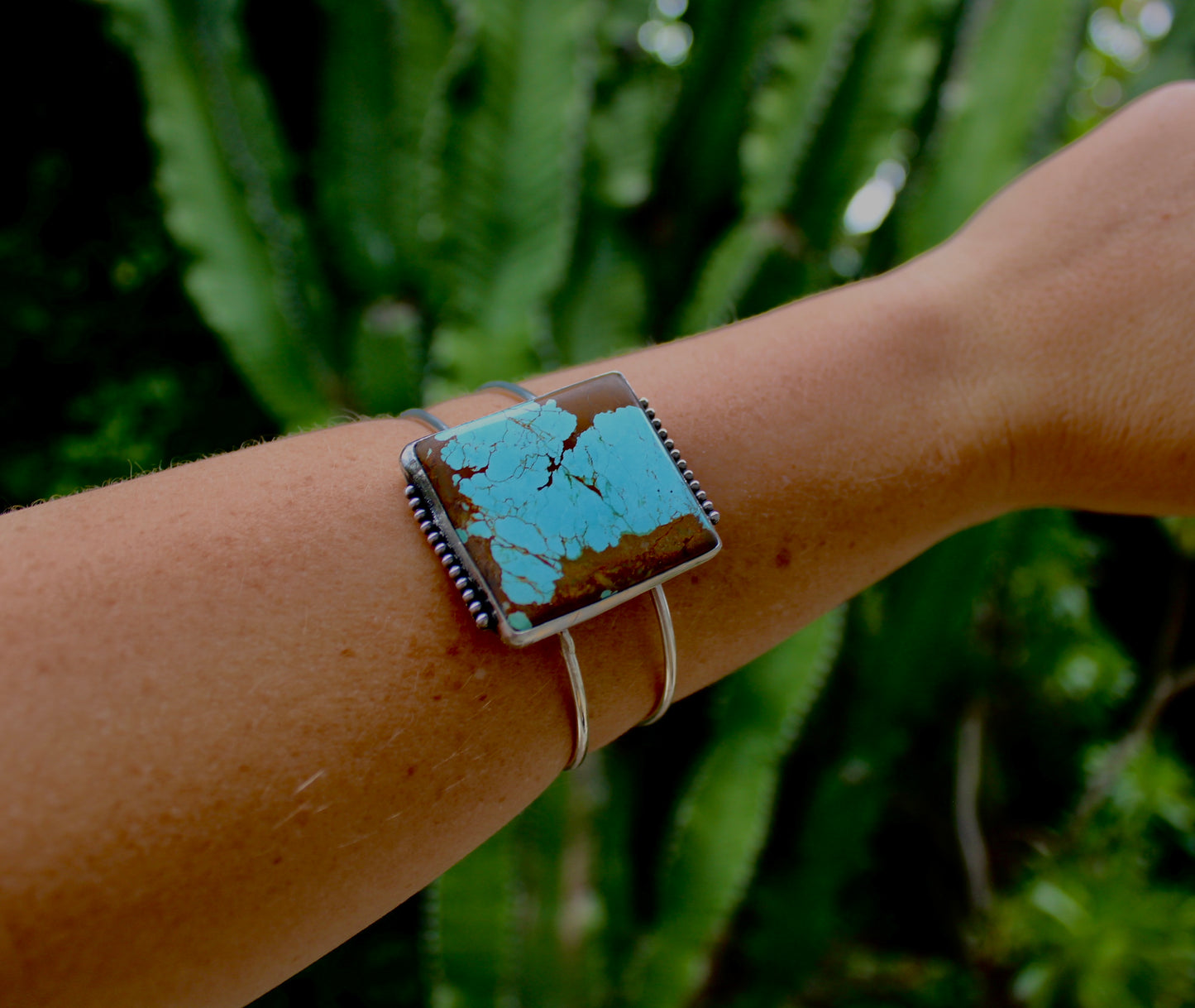 Number 8 Turquoise Cuff