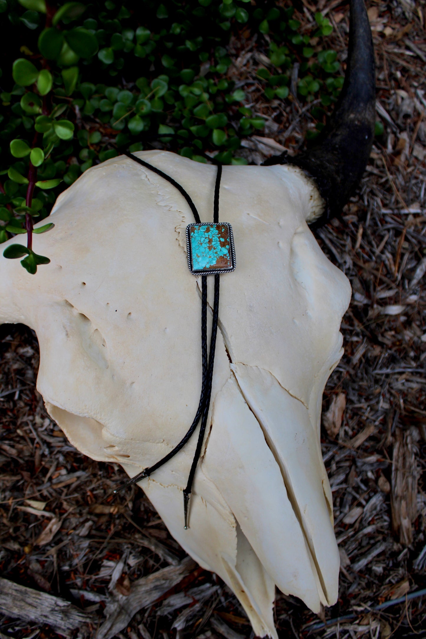 Number 8 Turquoise Bolo Tie
