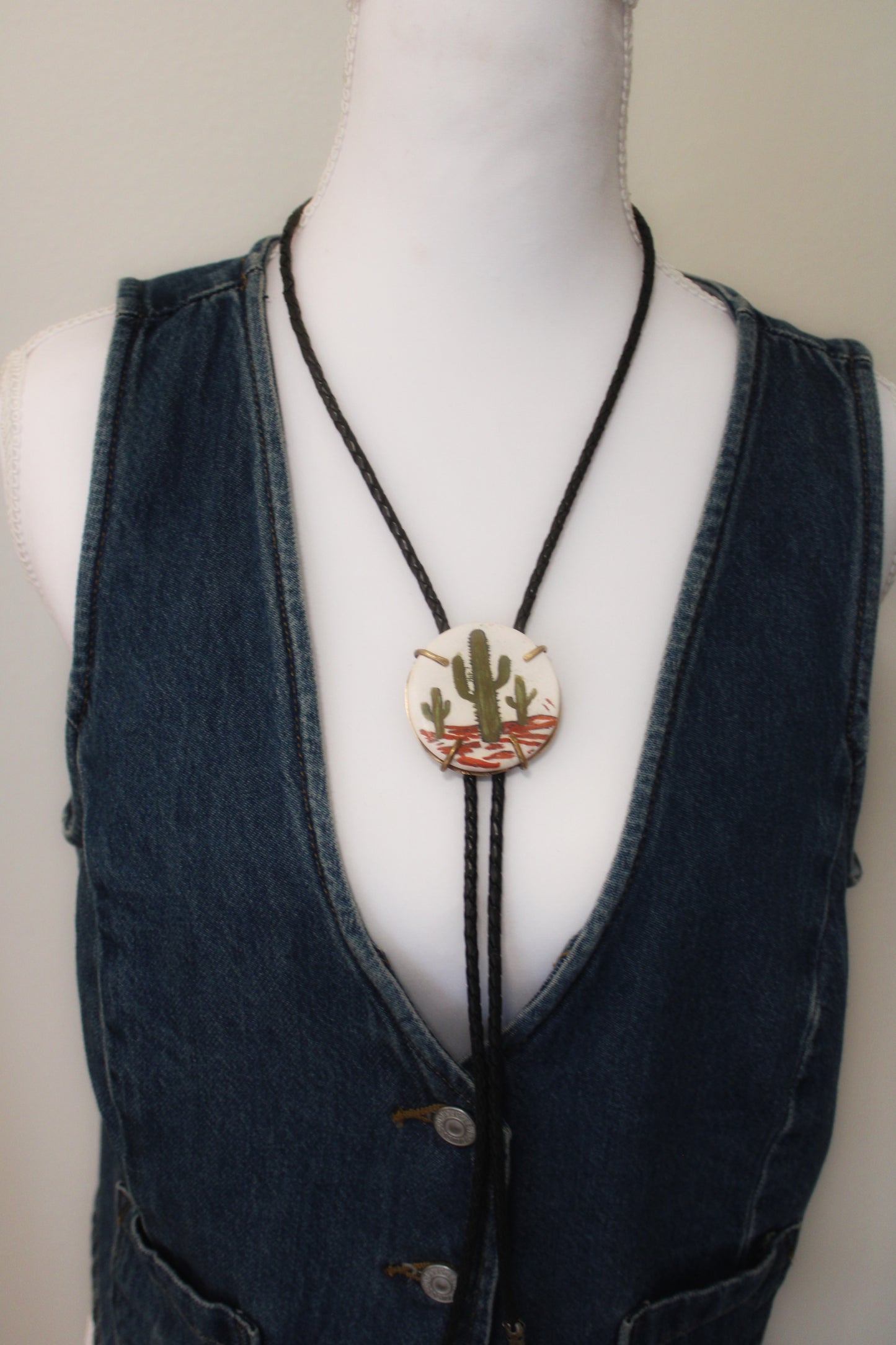 Cactus Bolo Tie