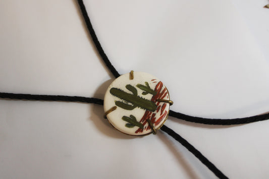 Cactus Bolo Tie