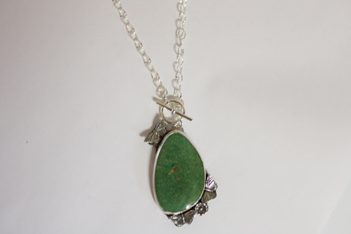 Sonoran Turquoise necklace with Butterflies and flower