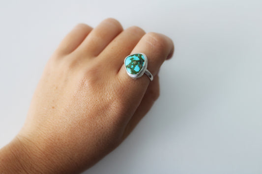 Sonoran Gold Turquoise Ring-Size 8