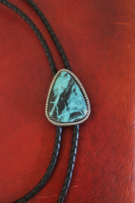 Number 8 Turquoise Bolo Tie
