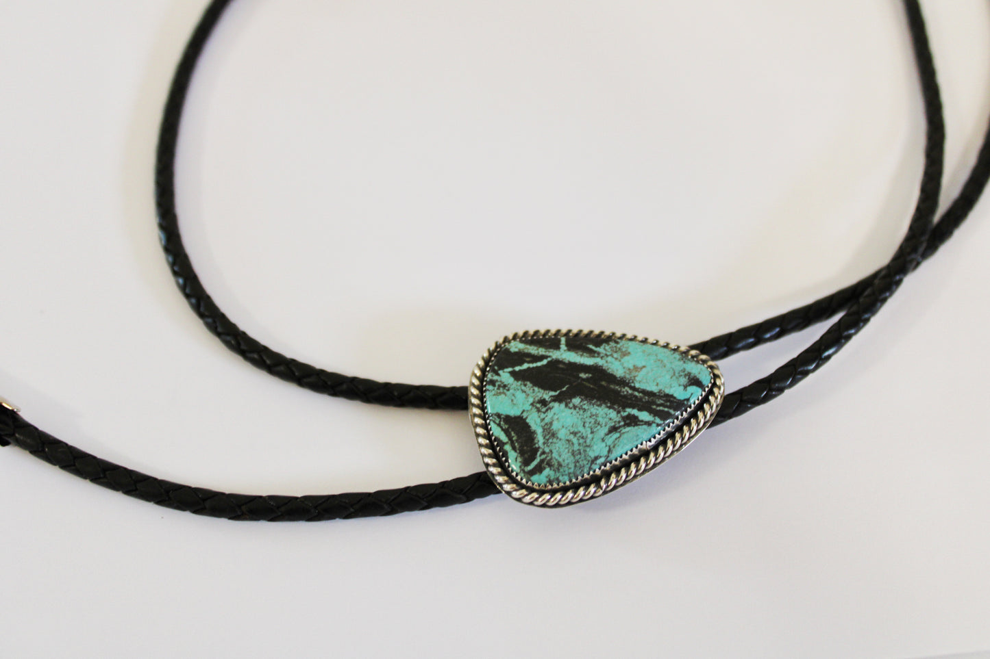 Number 8 Turquoise Bolo Tie