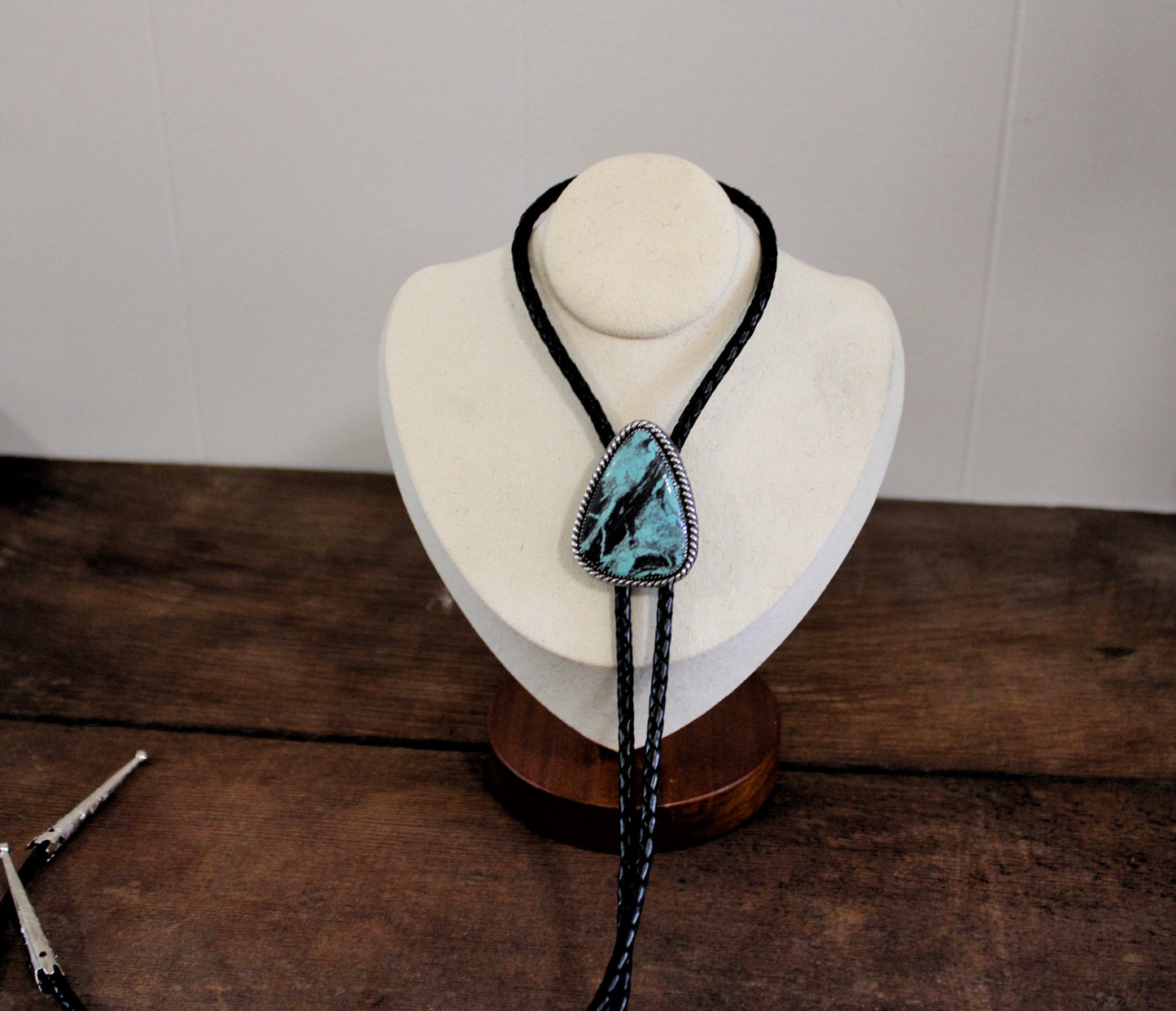 Number 8 Turquoise Bolo Tie