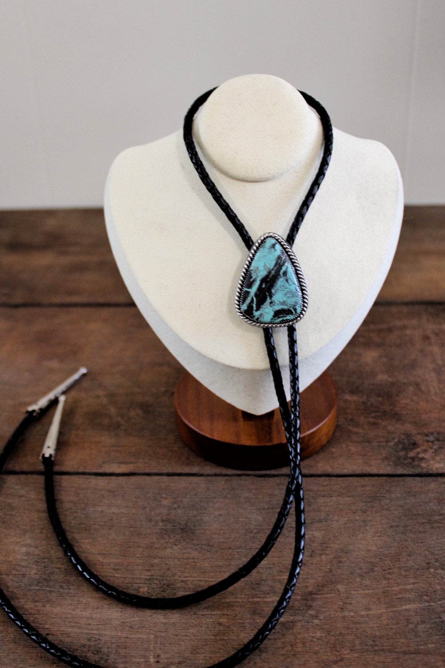 Number 8 Turquoise Bolo Tie