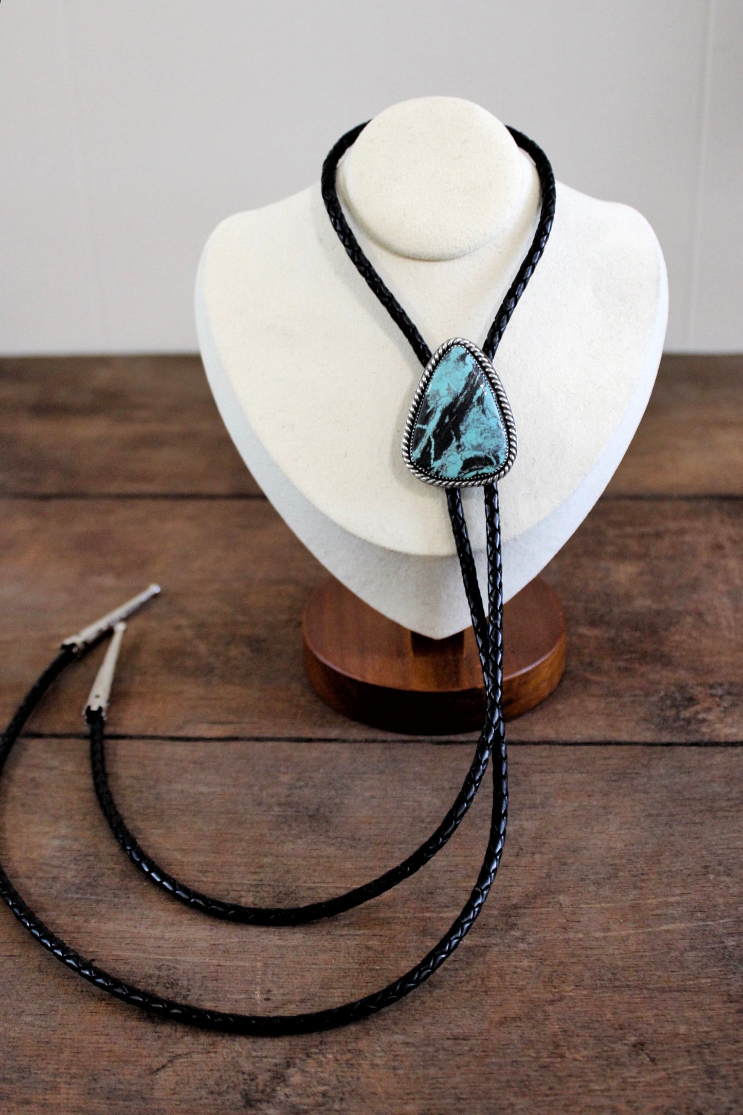 Number 8 Turquoise Bolo Tie