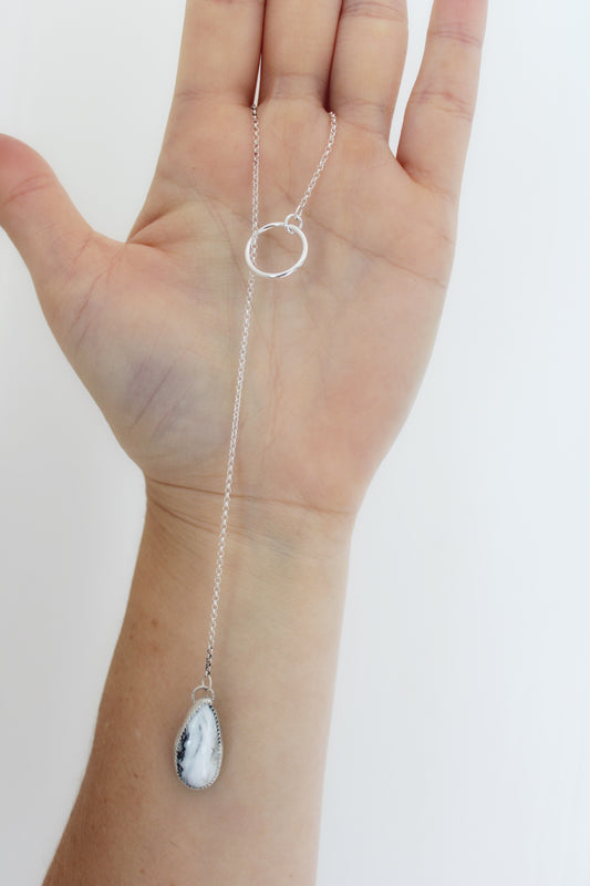 White Buffalo Turquoise Lariat